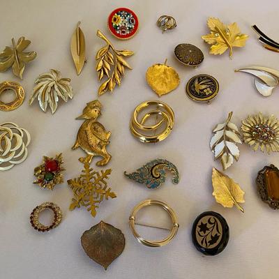 Goldtone Broaches