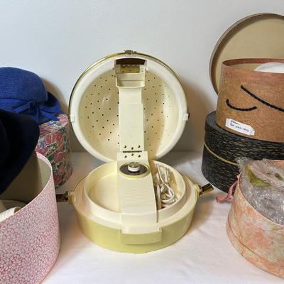 Vintage Women’s Hats & Antique Oaster Hair Dryer