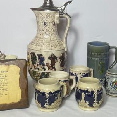 Steins Vintage German Stoneware & More