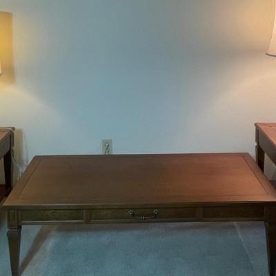 Mersman MCM End Tables, Coffee Table, & Lamps 