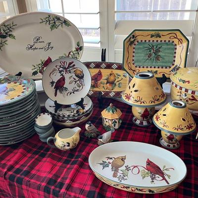 HUGE Lenox Christmas Dinnerware Set