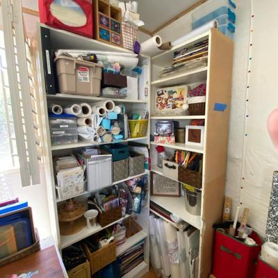 Crafting Supplies (Bookshelves Included)