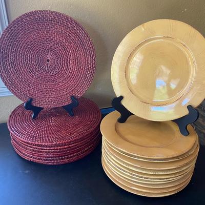 Pier 1 Imports Plates & Woven Chargers 