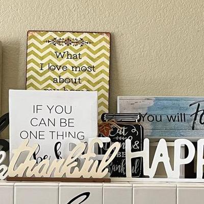Inspirational Signs In Wood & Metal