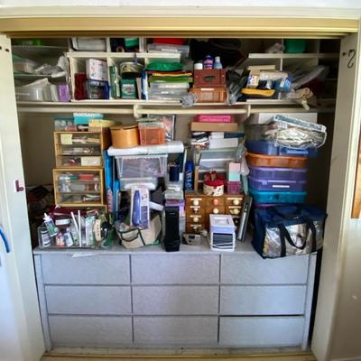 Closet Of Crafting Supplies
