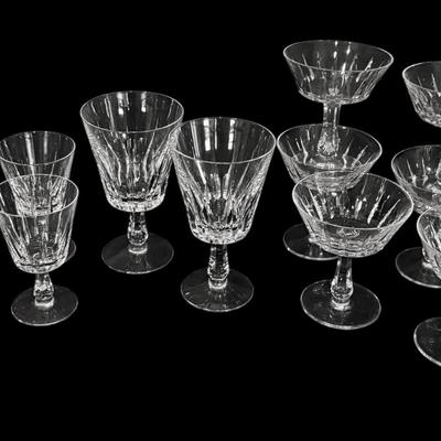 Vertical Cut Crystal Wine, Champagne, & Coupe Glasses
