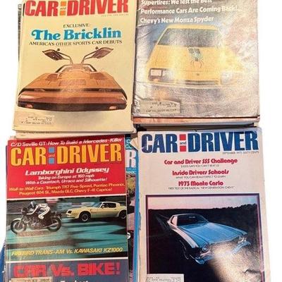 Vintage Car And Driver Auto Magazines