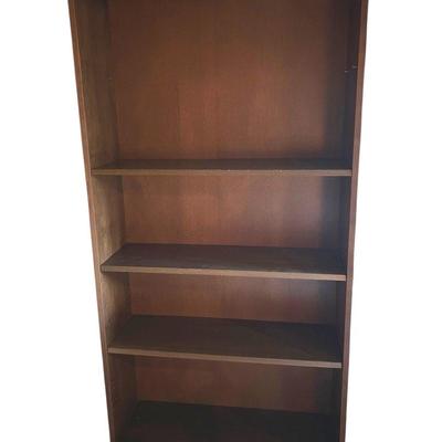 Wooden Bookcase w/ Adjustable Shelving 