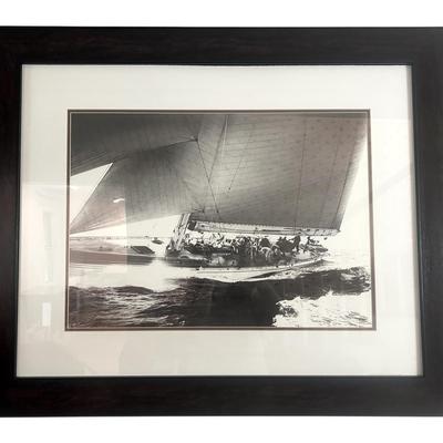 Framed Nautical “Rainbow’s Run” Photo Print (39’’ x 32’’)