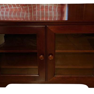 Two-Door Wooden Entertainment Cabinet 