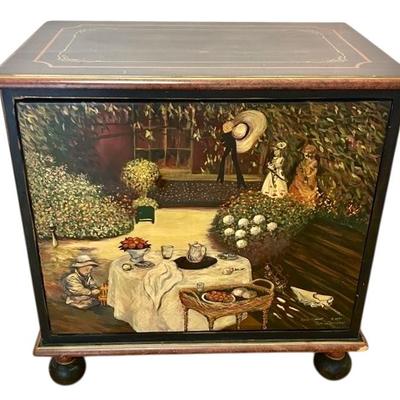 Vintage Painted Wooden Table/Cabinet