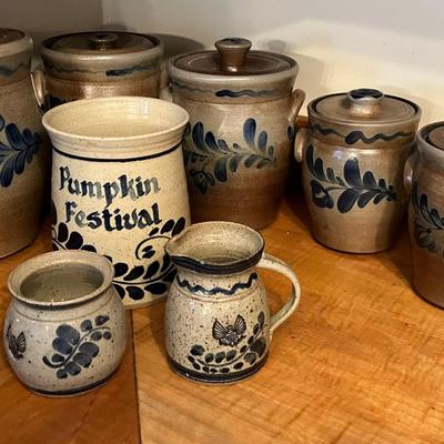 Pottery And Rowe Pottery Works Historical Collection Stoneware Crocks