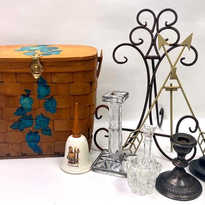 “Crest Silver Co.” Candle Holder and More 