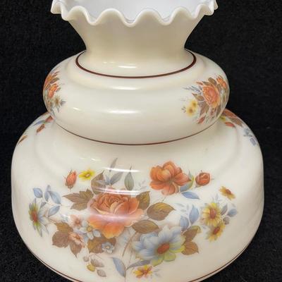 Vintage Milk Glass Hurricane Shade 