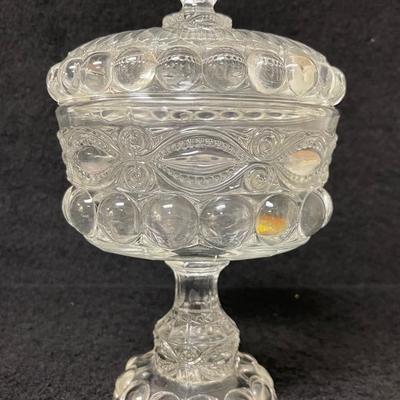 “L.G. Wright” Lidded Candy Dish 