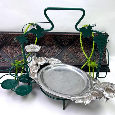 Metal Floral Tray and More