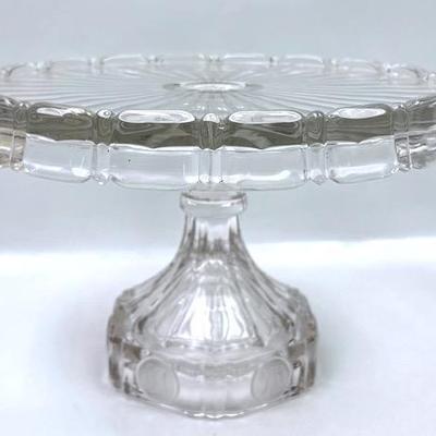 “Fostoria” Coin Glass Cake Stand