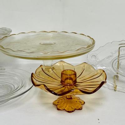 “Jeanette” Cake Stand and More Vintage Glassware