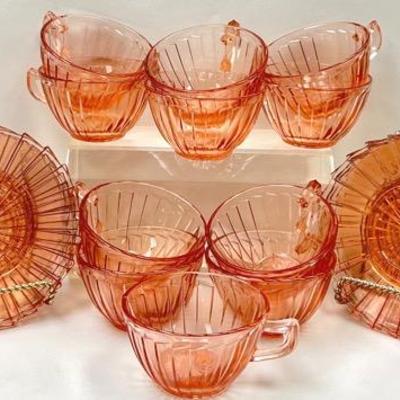 Pink Sierra Depression Glassware