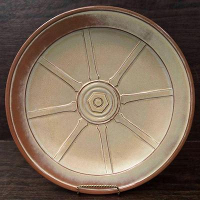 "Frankoma" Wagon Wheel Platter 
