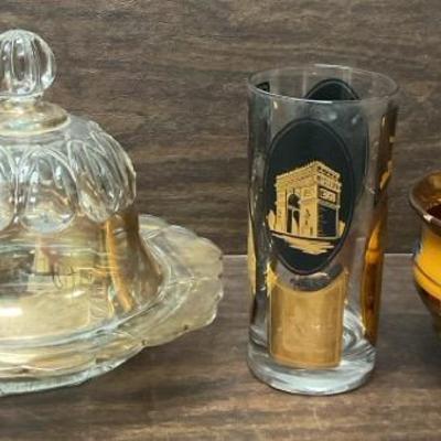 Trinket Dish, Tumbler, & Vase