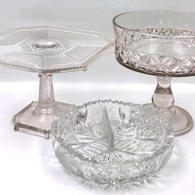 Pleated Glass Cake Stand and More
