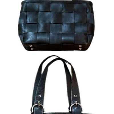 Coach Black Leather Soho Bag and Harvey’s Seatbelt Bag
