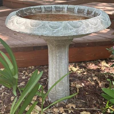 Cement Bird Bath