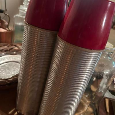 Pair of Vintage Thermos Containers