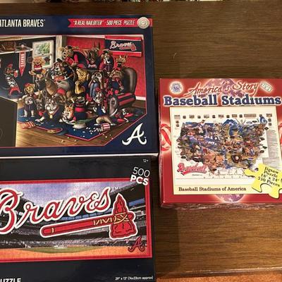 Atlanta Braves Puzzles and MLB Puzzle 