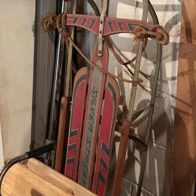 Vintage Silver Streak Sled 