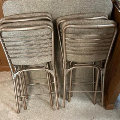 Vintage Card Table w/ Four Chairs 