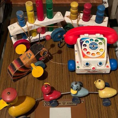 Assorted 1950's-1960's Toys from Fisher-Price and Holgate 