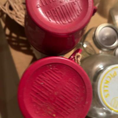 Pair of Vintage Thermos Containers