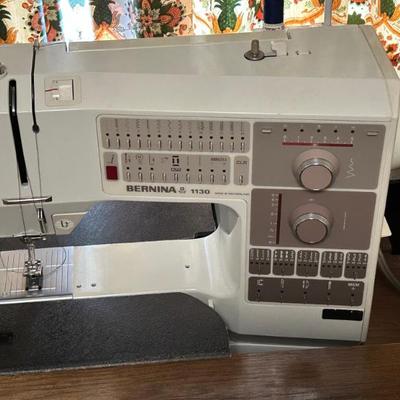 Bernina 1130 Sewing Machine and Custom Sewing Cabinet 