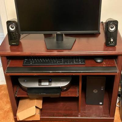 Home Computer Setup - Dell PC, Monitor, Keyboard, Mouse, Speakers, Printer and More! 