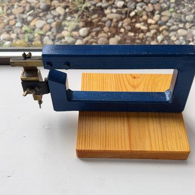 Brockman Leather Paring Machine w/Folded Canvas Leather  