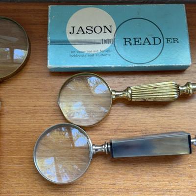 Collection of Handheld Magnifying Glasses 