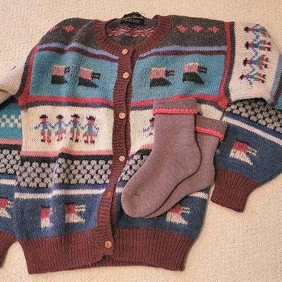 Alpaca Sweater And Socks