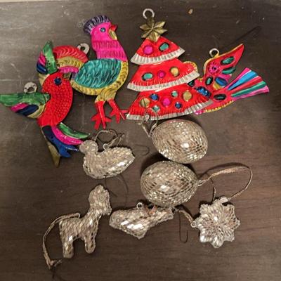 Tin and Boho Holiday Ornaments 