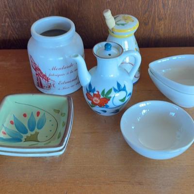Mustard Jars and Condiment Dishes