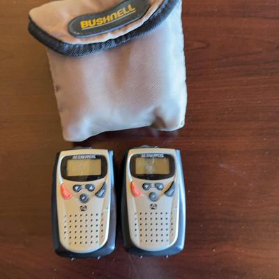 Audiovox Model FR=530 Two Way Family Radio & Bushnell Binoculars 