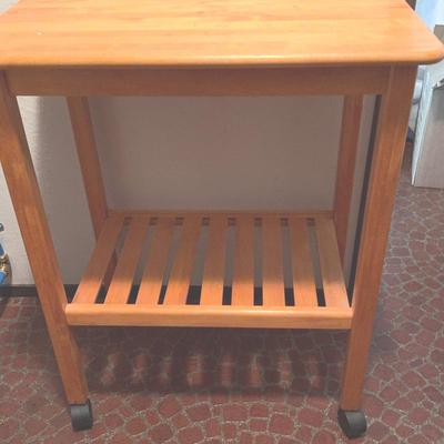 Wooden Cart on Castors 