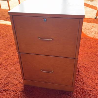 Wood Filing Cabinet 