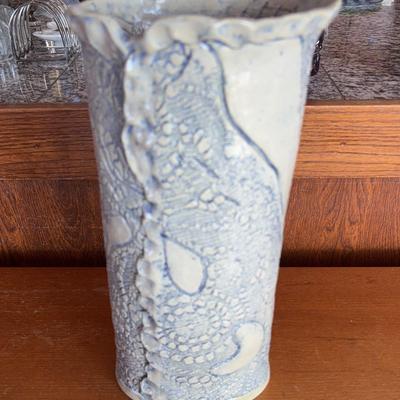 Studio Art Pottery Vase Signed Elle Gedney