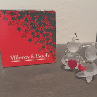 Villeroy and Boch Flying Fish Christmas Decoration/Frosted Teddy Bears 