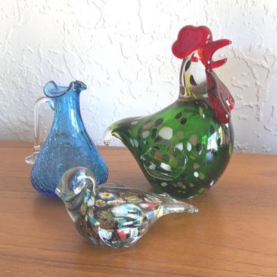 Murano Style Rooster, Songbird