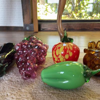Glass Fruits And Vegetables 
