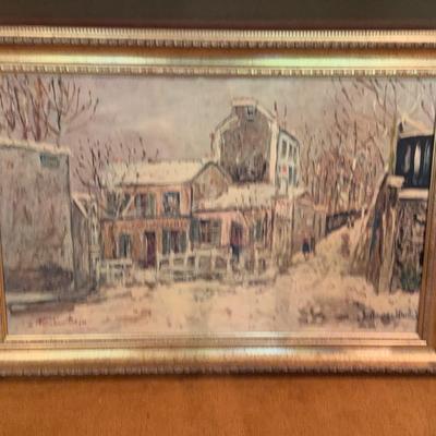 "Le Lapin Agile,"  Maurice Utrillo-Framed Print pre 1960s