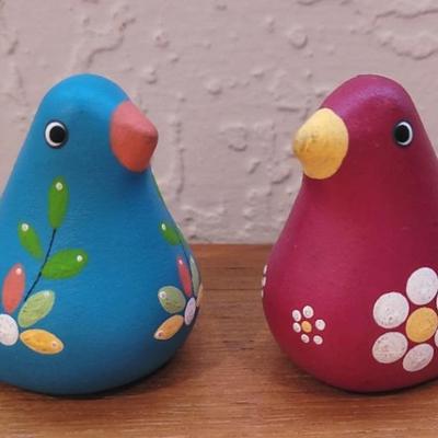 Hand Painted Birds